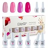 Elite99 Soak Off Gel Nail Polish 8ML UV LED Varnish Manicure 4 Colours + Top Base Coat Set C021