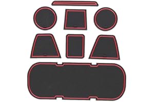 Semoic Anti-Slip Car Door Rubber Cup Cushion Red Gate Slot Pad for 86 BRZ GT86 FT86 FR-S 2012~2019 Mat Accessories