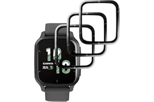 carinacoco Screen Protector for Garmin Venu Sq 2[3 Pack], Flexible HD PET Clear Screen Protector, 3D Full Coverage Curved Edge, Anti-Scratch, Bubble Free, Anti-Fingerprint Screen Protector