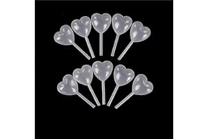 TIANYI 12pcs Heart Shape Plastic Decorate Chocolate Liquid Dropper Pipette Pipettes 4ML UK STOCK
