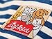Sigikid Comforter Dog (White with Dark Blue Stripes)