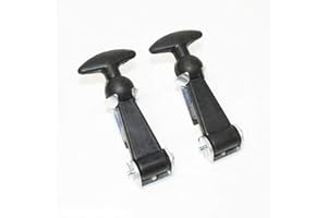 CARJOY Schwarze Gummi-Haken für Motorhaube, Motorhaube, Schlösser, Pins, Rennsport, Rallye.