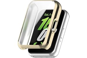 JDXFENG Watch Bands Watch Straps Screen Protector Case for Samsung Galaxy Fit 3 Soft TPU Full Coverage Bumper Anti-Scratch Screen Protector Full Cover Case Fit for Samsung Galaxy Fit 3