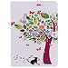 Produktbild iPad Pro Hülle, Apple iPad Pro 12.9 Inch Hülle, Lifeturt [ Kratzbaum Schmetterling ] Zeichnung Drucken Bunte Muster PU Leder Flip Magnetverschluss Wallet Kreditkarte ID Card Slots Magnetic PU Leder Beschützer Tasche Hülle Etui Schale mit Standfunktion Weich TPU Innere Hülle Case für 12.9 Inch Apple iPad Pro (iPad 6th Gen)