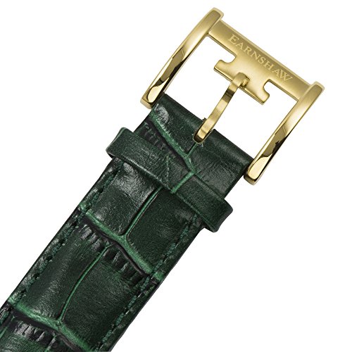 Thomas Earnshaw Longcase 43 Men's Quartz Watch with Green Dial Analogue Display with Green Leather Strap ES-0016-09