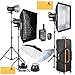 Produktbild Godox sk400ii 1200 W 2.4 G Photography Flash Studio Strobe Kit Three 400 W sk400ii Monolight Lighting, Includes 3 x 400 W sk400ii Strobe Light + 3 x Light Stand + 2 x 60 x 90 cm Soft box + 2 x Standard Reflektor + xt-16