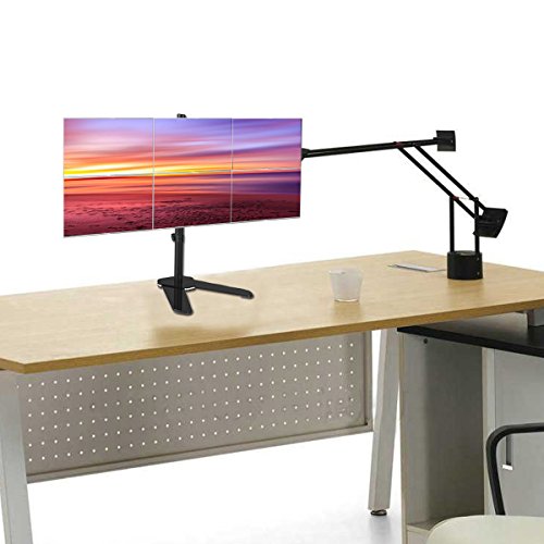 Suptek ml68126 Hex 6 Sechs Computer-Monitor Bildschirm freistehend Schreibtisch Ständer Halterung Setup Robuste, verstellbare bis zu 15,2 x 68,6 cm Displays neigbar schwenkbar Drehen - 3