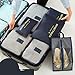 Produktbild Packing Cubes - 7 Pcs Sets Travel Storage Bag Organizer Luggage Compression Pouches (7 Set Multicolor) Navy 7-Piece Set