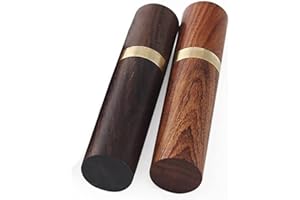 ANCLLO 2 STK. Holznadelkoffer Tragbare Mini-Nähnadeln Aufbewahrungsnadeletui zur Aufbewahrung Aller Arten von feinen Nadeln