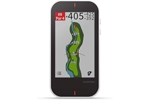 Garmin Approach G80, All-in-One Premium GPS Golf Handheld with Integrated Launch Monitor, 3.5" Touchscreen, Black/White