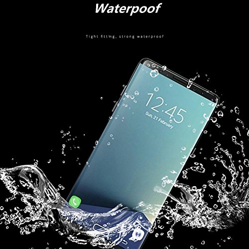 coscod Galaxy S8 gehärtetem Glas Displayschutzfolie 3D Full Deckung Samsung S8 Displayschutzfolie SHIELD Gebogene Kante alle rund 3D Schützen [schwarz] für S8, 9H + Härte - 4