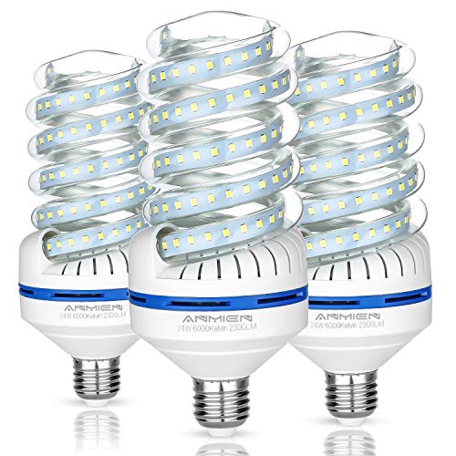 Bro.Light E27 Lampadine Led 24 Watt Lampade Equivalenti a 220W, Luce Bianca 6000K 2300 Lumens Lampadine Led, Non Dimmerabile Angolo a Fascio 360 Gradi, AC 85~265V, Imballaggio Da 3 Pezzi