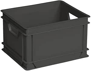 3 x 30 Liter, Lux Schwerlast-Werkbank stapelbar, Kunststoff, Caterer