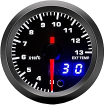 Manometro Olio Auto 52 Mm Termometro Olio 52mm Indicatore Temperatura Olio Auto 52mm Misuratore Olio 52 Mm Per Auto - 3