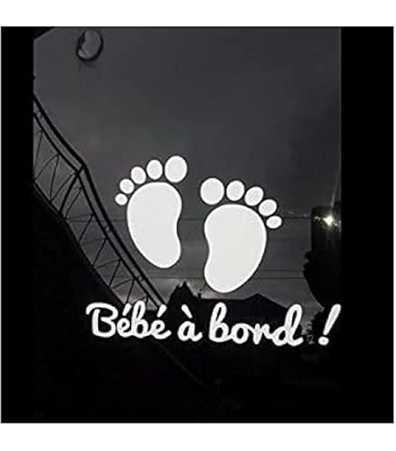 Autocollant Panda 'Bébé à Bord' - 15cm - Pour Vitre De Voiture - Cadeau Naissance Original