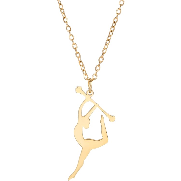 Collier à Breloques Pour Gymnastes Cadeaux Pour Filles