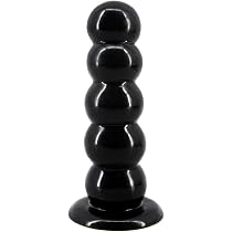Plug Anal Progressif 5 Boules Avec Ventouse - 20cm En Silicone Couleur Chair