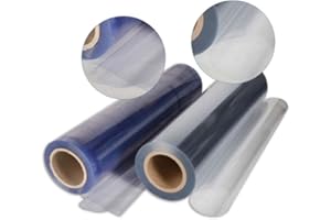 TENDAGGIMANIA Bache Plastique Transparente PVC Cristal IMPERMÉABLE-Hauteur 180 CM - EPAISSEUR 0.65 MM- pour Gazebo, Couvertures Auvents, Bâche Protection Table Transparent-Vente au Demi mètre