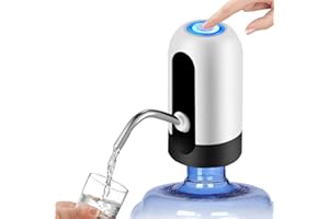 Ulepszona pompa do butelek na wodę, GuangTouL 5 galonów, ładowanie USB, automatyczna pompa do wody pitnej, uniwersalna, 2-5 galonów, przenośny elektryczny dozownik butelek na wodę, do domu, kuchni,