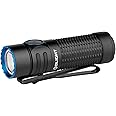 OLIGHT Warrior Nano Tactical Flashlight, 1200 Lumens Rechargeable LED Light with MCC Charger, Dual Switches EDC Light for Emergency, Outdoors and Camping (Black)