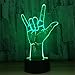 Produktbild Nachtlicht Geste Bunte 3D Licht Touch Visuelle Licht Acryl Gradienten LED Schreibtischlampe