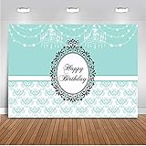 fondo happy birthday Tamaño: 2,2 x 1,5 m. Mehofoto Happy Birthday - Candelabro de Vinilo para decoración de Fiesta de Primer cumpleaños, diseño de Fondo de fotografía para príncipe y Princesa
