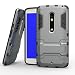 Produktbild Moto X Play Hülle, SsHhUu Stoßsichere Dual Layer Hybrid Tasche Schutzhülle mit Ständer für Moto X Play (5.5 Zoll) Grau
