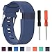 Produktbild Cyeeson Fitbit Charge HR Watch Replacement Armband Weiche Silikon Farbe Adustable Band Gel Wristband Strap Watch Band für Fitbit Charge HR (Zwei Größ)