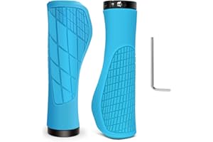 GOUNNU Puños Bicicleta Ergonomicos Mangos Bicicleta Antideslizante Caucho Manillar Bicicleta De Diámetro 22,2mm Empuñadura Bicicleta para MTB, BMX, Montaña, Bici Plegables, Bicicletas Urbanas