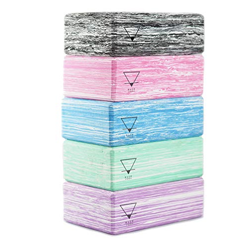 Base yoga Bloque de Yoga - Fuerte/Sólido/Ligero Espuma de Eva Soporte Bloque - Verde