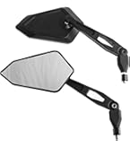 Area1 Set Di Specchietti Per Moto/Marchio Di Omologazione E / 2xM10 Destro, 2xM8 Destro, 1xM10 Sinistro, 1xM8 Sinistro/adatto Per ET2, ET4, 50, 125