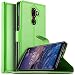 Produktbild Nokia 7 Plus Hülle, KuGi Nokia 7 Plus Wallet Case, Brieftasche Case Hülle PU Kunstleder Flip Case mit Standfunktion Kartenfächer und Bargeld für Nokia 7 Plus smartphone.Grün