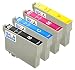Skia Ink Cartridges 4 Pack Compatible with Epson 127(T127120 T127220 T127320 T127420) for WorkForce 545 WorkForce 630 WorkForce 645 WorkForce 845 WorkForce WF-3520 WorkForce WF-3540 WorkForce WF-7520 RS.2993.00