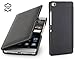 Produktbild StilGut Book Type Case mit Clip, Hülle aus Leder für Huawei P8, Schwarz