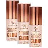 Golden Rose Smart Glow Liquid Highlighter No: 201 - Işıltılı Likit Aydınlatıcı (3 paketi)