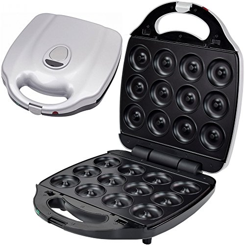 Syntrox Germany XXL Donutmaker Chef Maker mit herausnehmbaren und spülmaschinen geeigneten Wechselplatten - 9