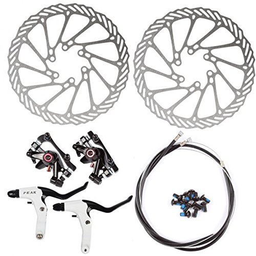 AFTERPARTZ HS1 NV-5 G3 - Frenos de Disco para Bicicleta (Delantero y Trasero, 160 mm, BB5 BB7 5 BB-7)