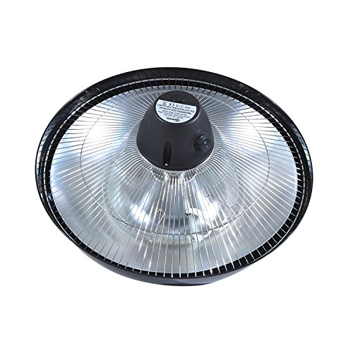 Outsunny 1500 W Outdoor Ceiling Mounted Aluminium Halogen Electric