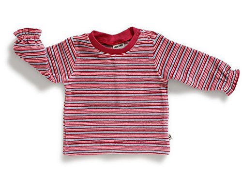 Jacky girl's striped velour top Mammoth, grape/stripe 2 years (92 cm), 142448