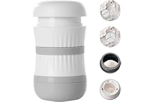 Dzmuero Pill Cutter, Tablet Cutter for Pills, Tablet Cutter, Food Grade Material, 1 Divided Into 2, 1 Divided Into 3, Tablet Grinding, Multifunctional and Portable, Medicine Box (Blue)