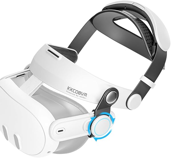 KKCOBVR Q3 Halo Strap Compatible with Meta 3/3S Enhanced Comfort, Replacement Elite Head Strap for Meta 3/3s by Adjusting The Side Knobs - 1