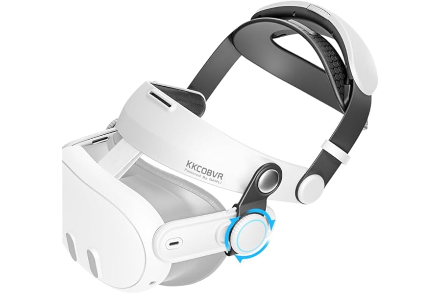 KKCOBVR Q3 Halo Strap Compatible with Meta Quest 3/Quest 3S Enhanced Comfort, Replacement Elite Head Strap Compatible with Meta3/3s by Adjusting The Side Knobs