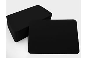 PAPERMANE Set di cartoline vuote DIN A6 per l'autoprogettazione con angoli arrotondati e buste opzionali (nero 300 g/m², 50 biglietti senza buste)