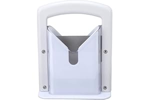 ‎ASIXXSIX Bagelschneider, Bagel-Guillotine-Schneider mit Sicherheitsschild und Sicherem Griff Küchenbrotschneidegerät Bagelschneider Universalschneider für Bagels, Brote, Muffins, Brötchen, Brötchen