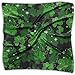 Produktbild wuzmlls St Patricks Day Leaves Print 100% Silk, Silk Schal Square, Small Handkerchief, Bandana Classic Square Schal Small