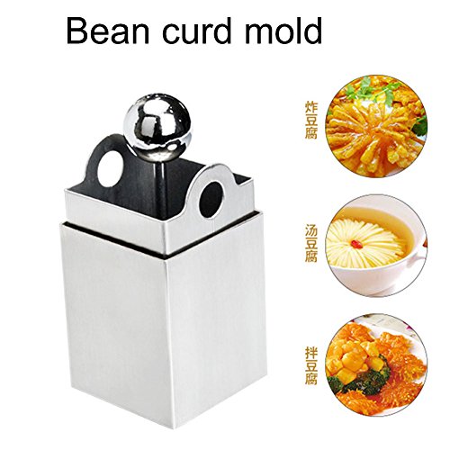 ZREAL Kit di Stampo Pressa di tofú di Acciaio Inox Kit Utensile da Taglio di Cucina di Tofu DIY