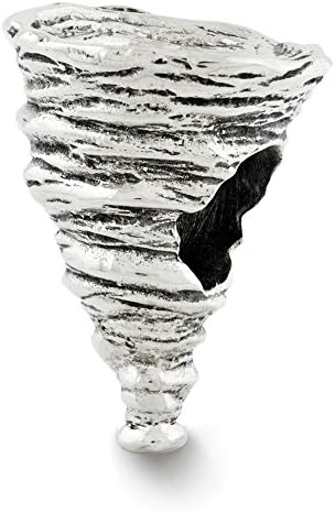 Beautiful Sterling Silver Reflections Tornado Bead