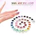 Anself 36 Color Nail Art Pigment Set UV Gel Polish Solid Glue