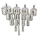 Produktbild BESTOMZ 15 Stück Glasbohrer Set Diamantbohrer Hohlbohrer Lochsäge Bohrkrone Fliesenbohrer Glasbohrersatz Keramikbohrer Bohrerset Bohrwerkzeug 6mm-50mm für Fliesen, Spiegel und Glas