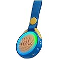 JBL JR POP Portable Wireless Speaker with Light Feature for Kids, Fun Speaker for Little Music Fans, Blue